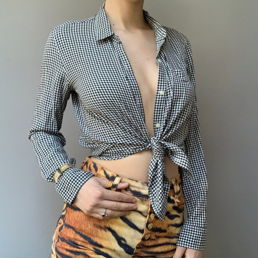 Simple Checkered Button Up - image 1